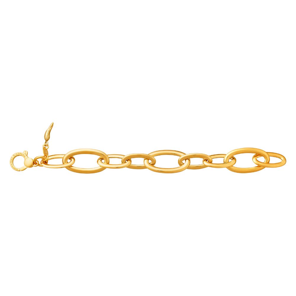 Giovanni Raspini Bracelet Oval Link Chains Bold Golden