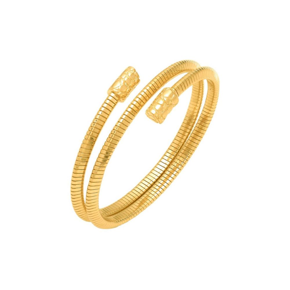 Bracciale Giovanni Raspini Croco Tubogas Doppio Piccolo Dorato Bracciale Giovanni Raspini Croco Tubogas Doppio Piccolo Dorato