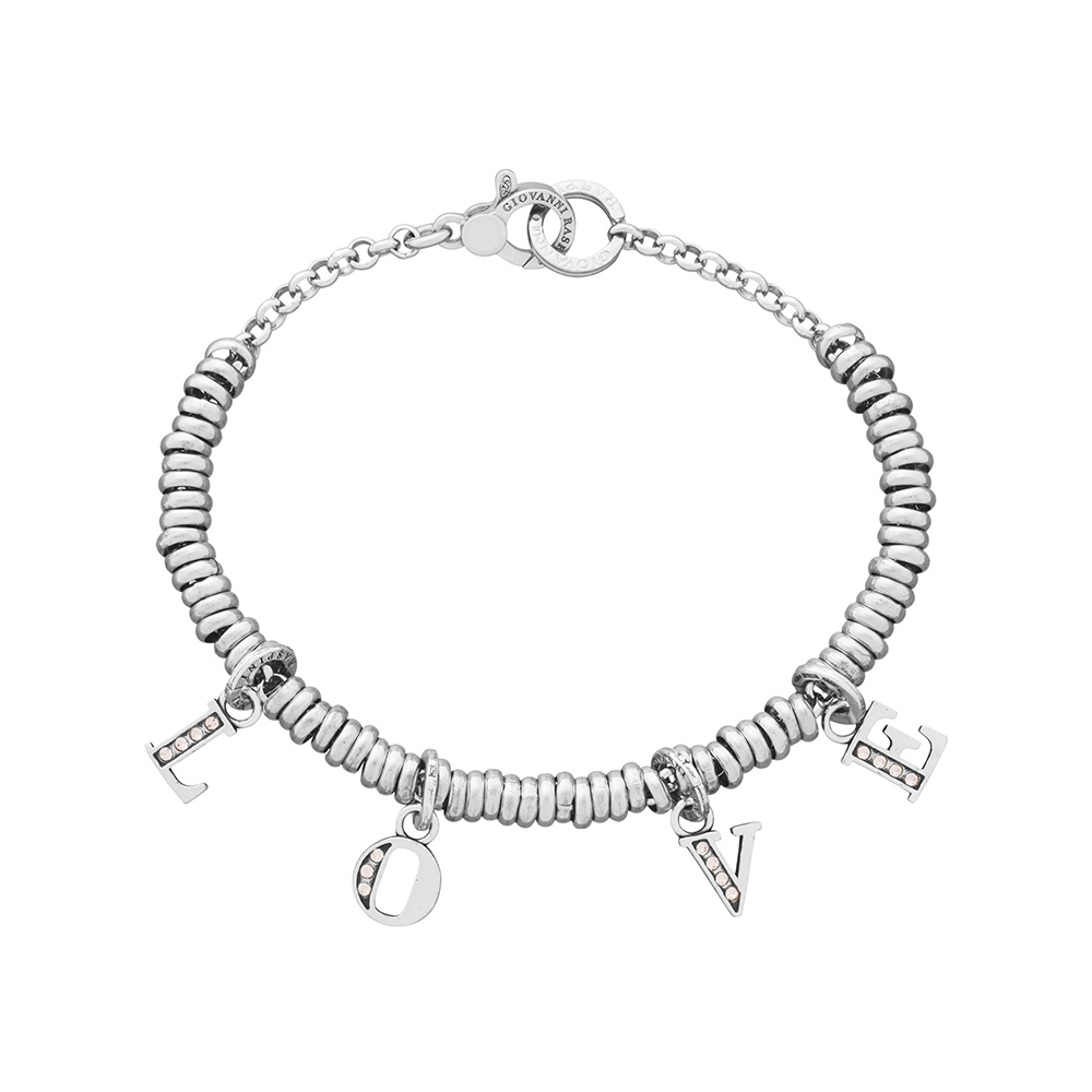 Bracciale CrystalAge In Quarzo Rosa - Pietra Naturale Per L'amore E Il Cuore - Segno Zodiacale Toro E Bilancia - Gioiello Energetico