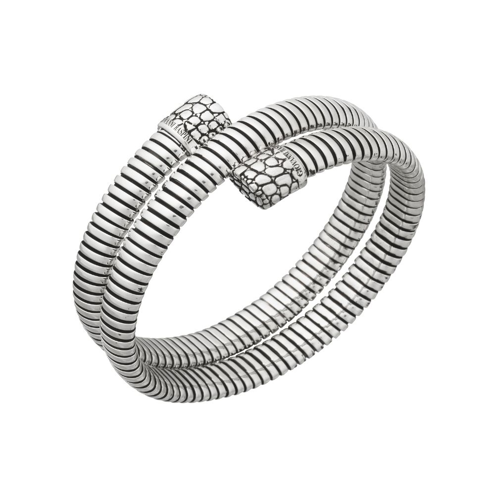 Giovanni Raspini Tubogas Croco Double Bracelet