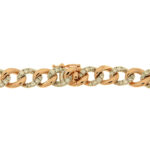 Fabio Ferro Groumette Kleines Armband aus Roségold mit Diamanten