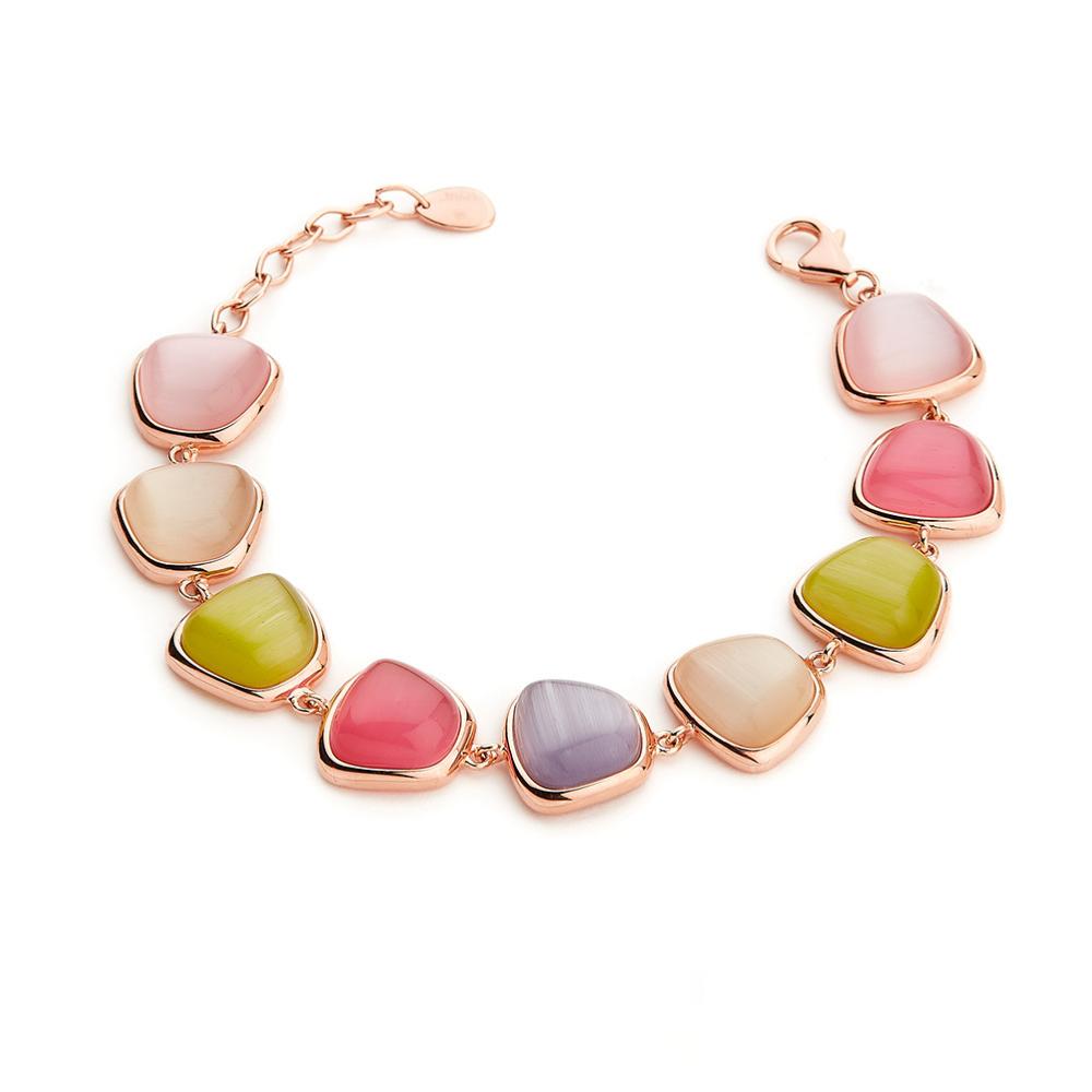 Bracciale Madi Laguna Con Nove Quarzi Idrotermali Multicolor