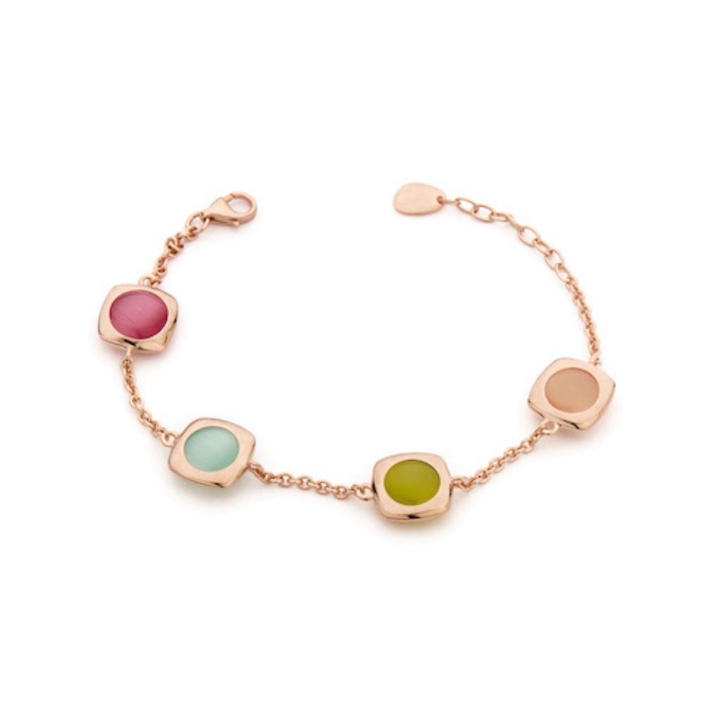 Madi Oblo Bracelet with Multicolor Hydrothermal Quartz