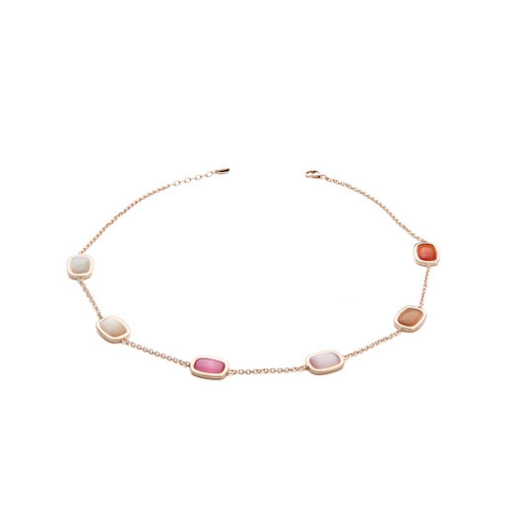 Bracciale Madi Settanta con Sei Quarzi Idrotermali Colorati