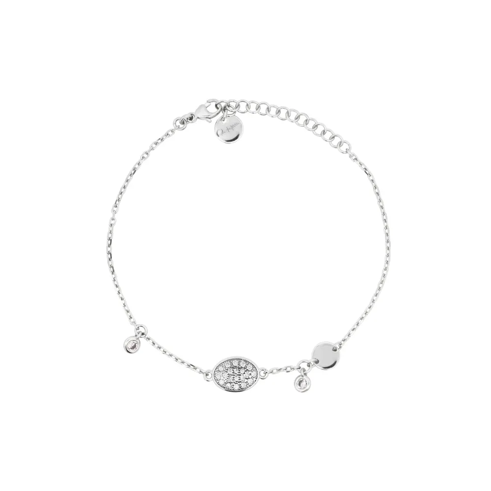 Bracciale Rue des Mille Shapes Catena e Castone Pendente Small