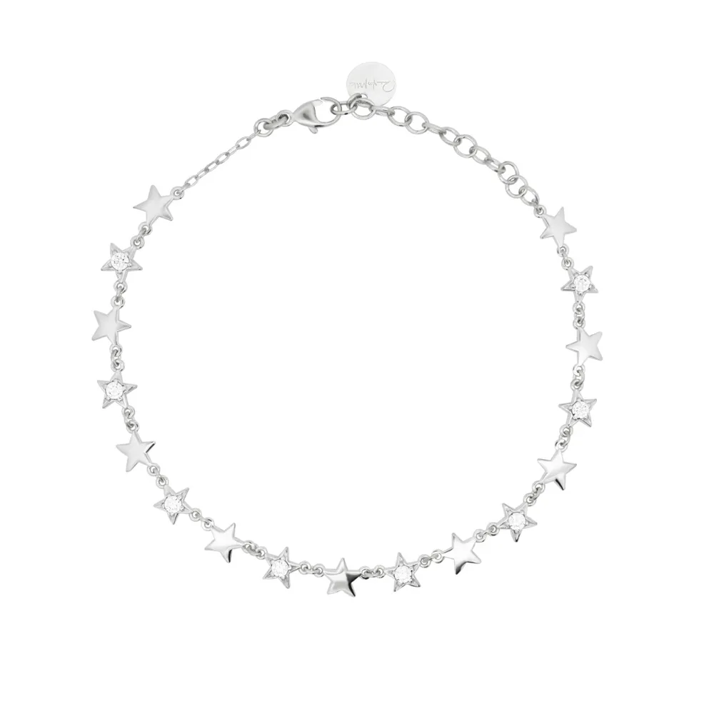 Bracciale Rue des Mille Stardust Ten con Stelle Lisce e Pave