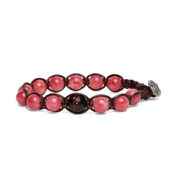 Bracciale Tamashii Tibetano Cinque Elementi Giada Watermelon Elemento Fuoco Bracciale Tamashii Tibetano Cinque Elementi Giada Watermelon Elemento Fuoco