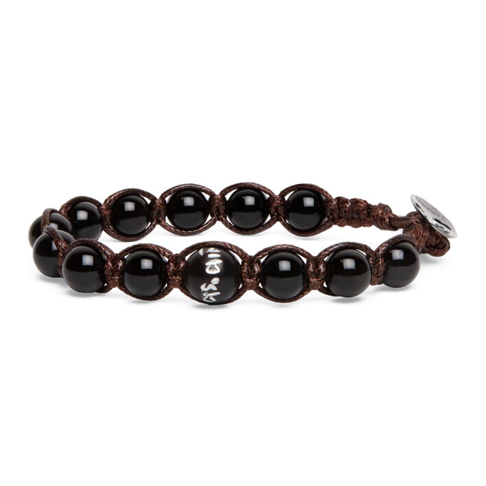 Bracciale Tamashii Tibetano Cinque Elementi Onice Elemento Acqua Bracciale Tamashii Tibetano Cinque Elementi Onice Elemento Acqua
