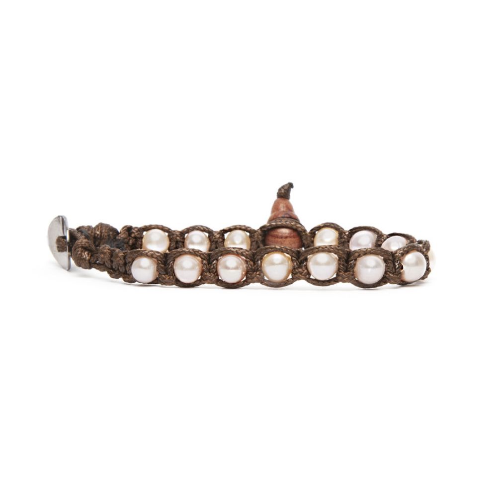 Bracciale Tamashii Tibetano Classico con Perla Viola