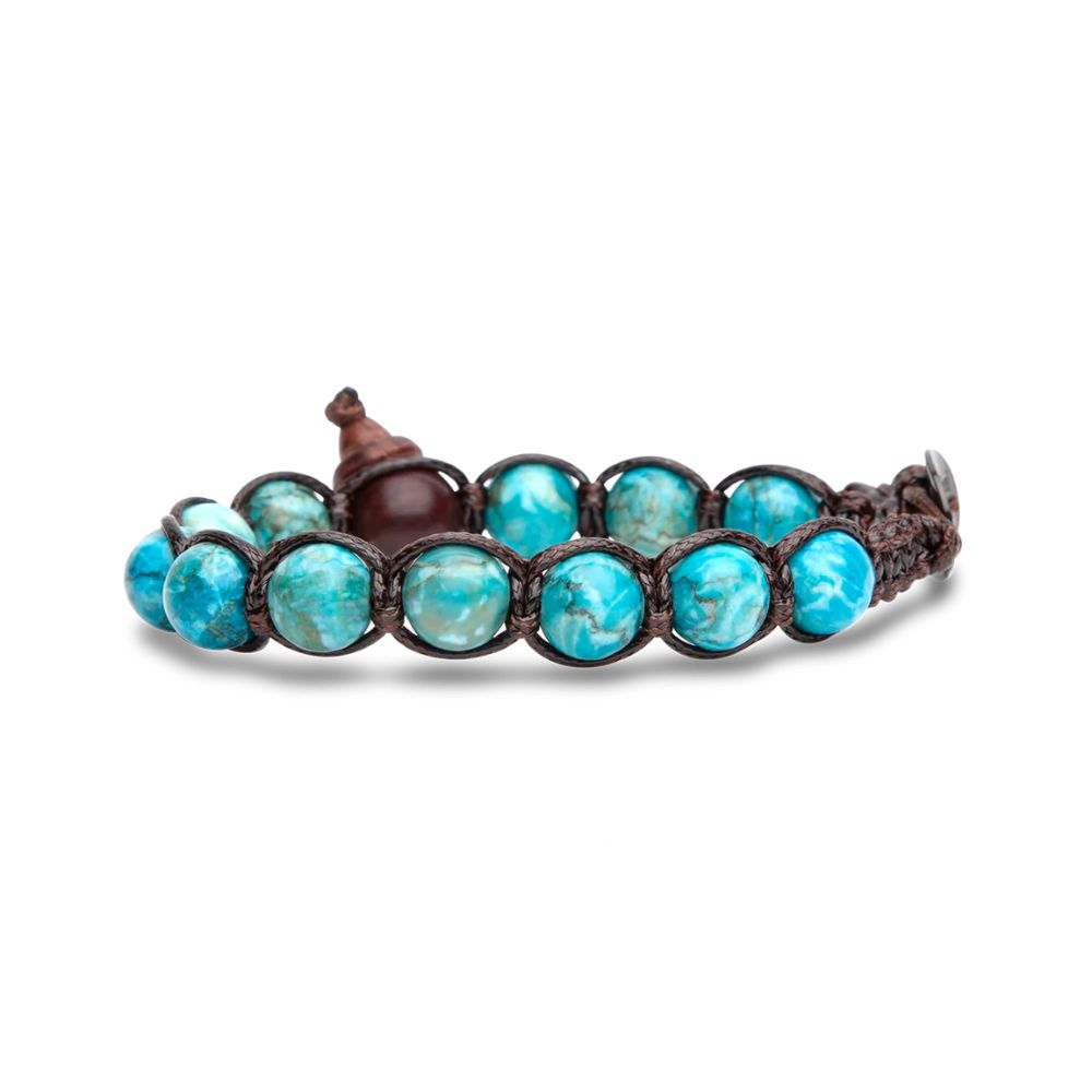 Bracciale Tamashii Tibetano Classico con Turchese Sudafricano