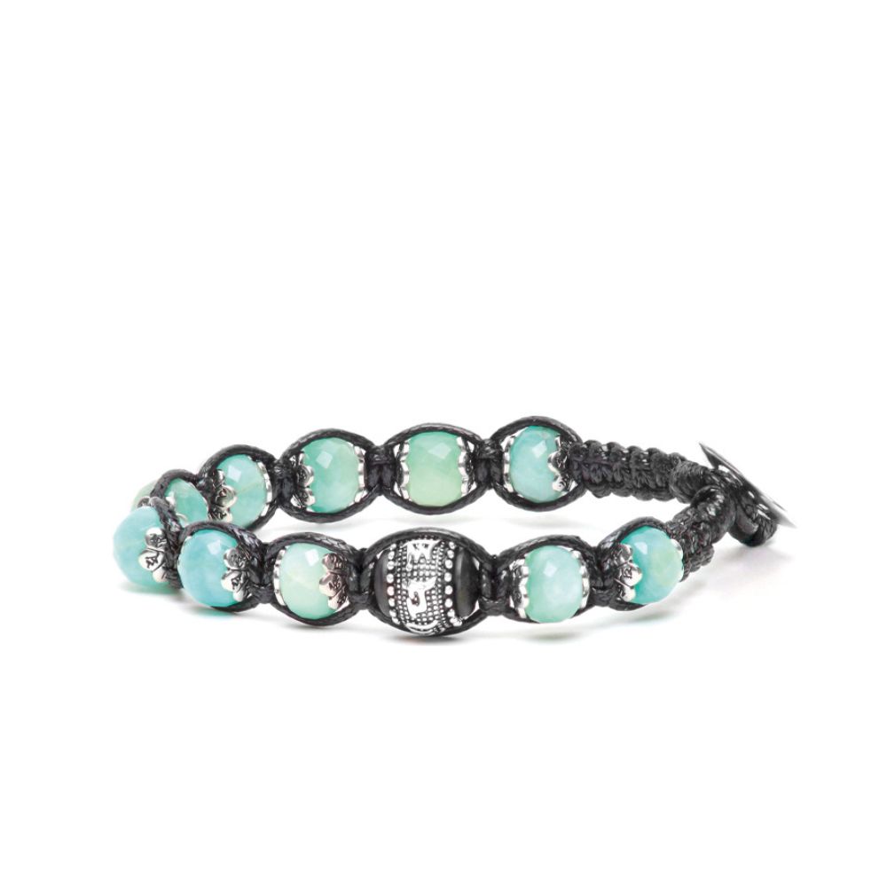 Bracciale Tamashii Tibetano Ruota della Preghiera Precious Edition Smeraldo