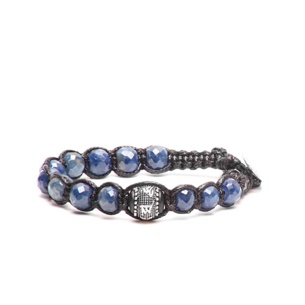 Bracciale Tamashii Tibetano Ruota della Preghiera Precious Edition Zaffiro