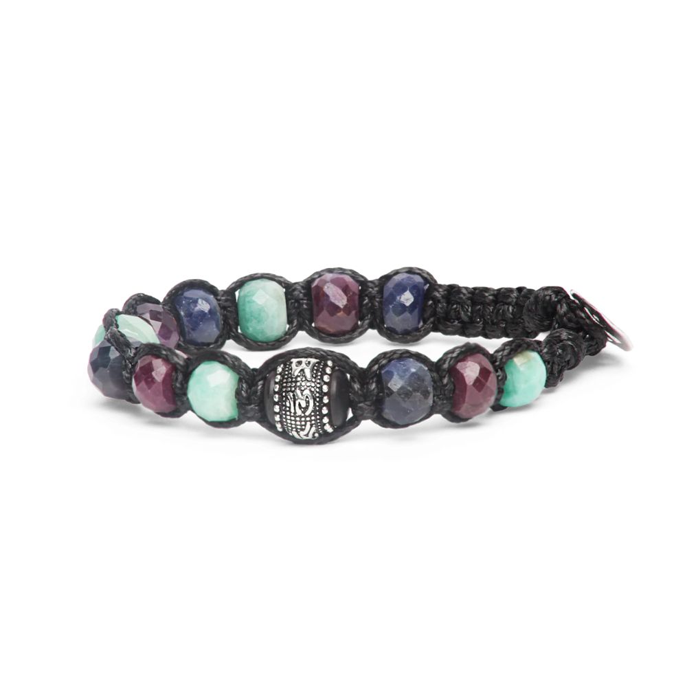 Bracciale Tamashii Tibetano Ruota Della Preghiera Preziosa Mix