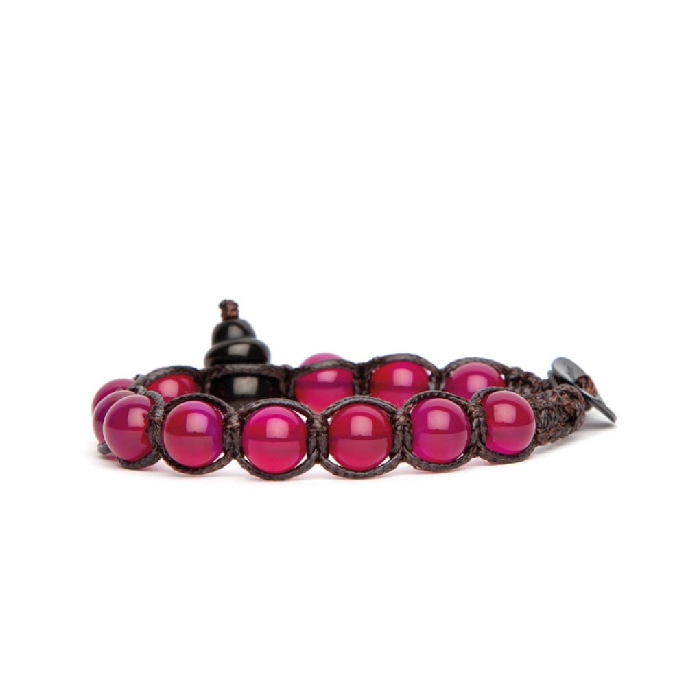 Bracciale Tamashii Tibetano Shungite con Agata Rossa