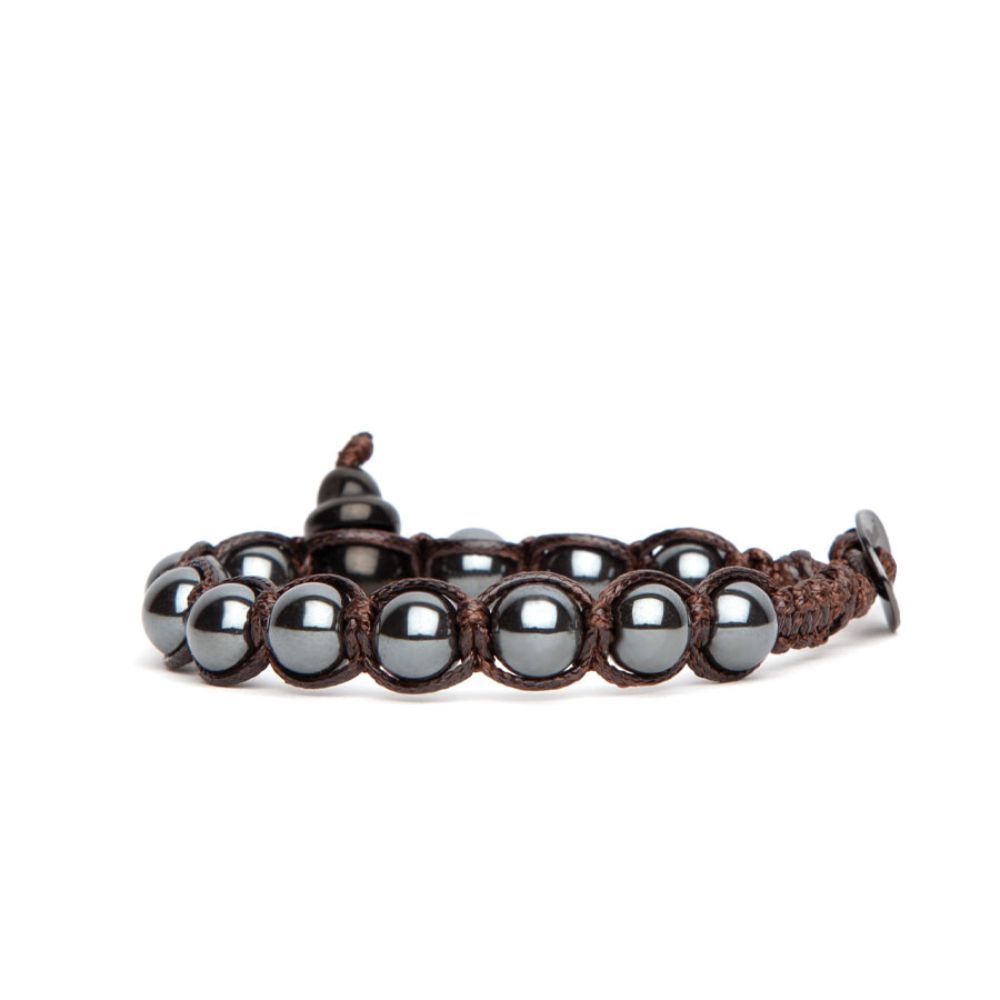 Bracciale Tamashii Tibetano Shungite con Ematite