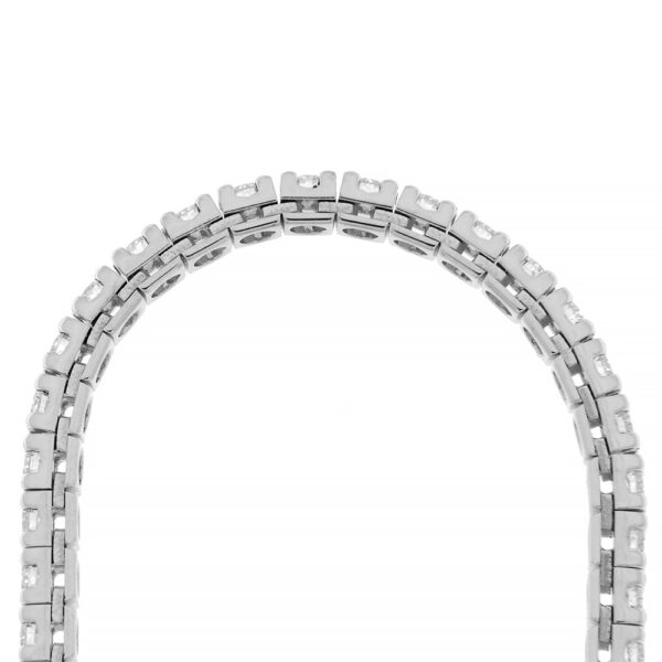Fabio Ferro Tennis Bracelet with Diamonds in 3.02 Carat White Gold