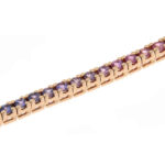 Fabio Ferro Wave Sapphires White Gold and Diamonds Tennis Bracelet