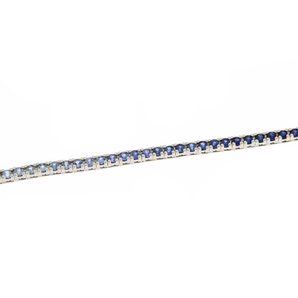 Fabio Ferro Wave Sapphires Weißgold und Diamanten Tennisarmband