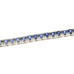 Fabio Ferro Wave Sapphires Weißgold und Diamanten Tennisarmband