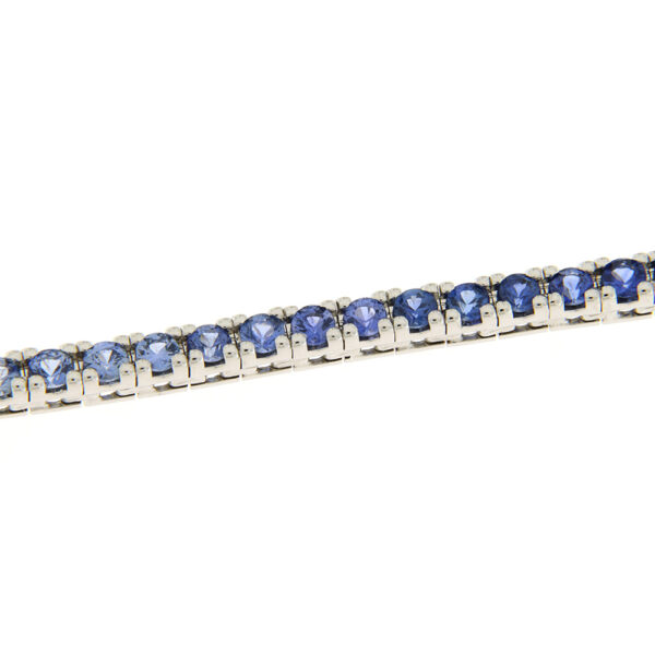 Fabio Ferro Wave Sapphires Weißgold und Diamanten Tennisarmband