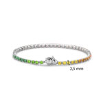 Ti Sento Milano Tennis-Regenbogen-Armband