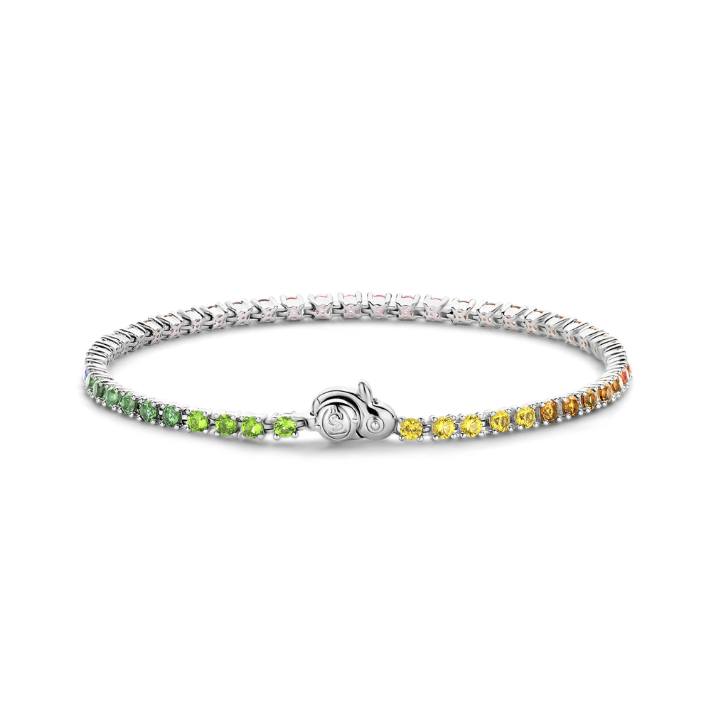 Ti Sento Milano Tennis-Regenbogen-Armband