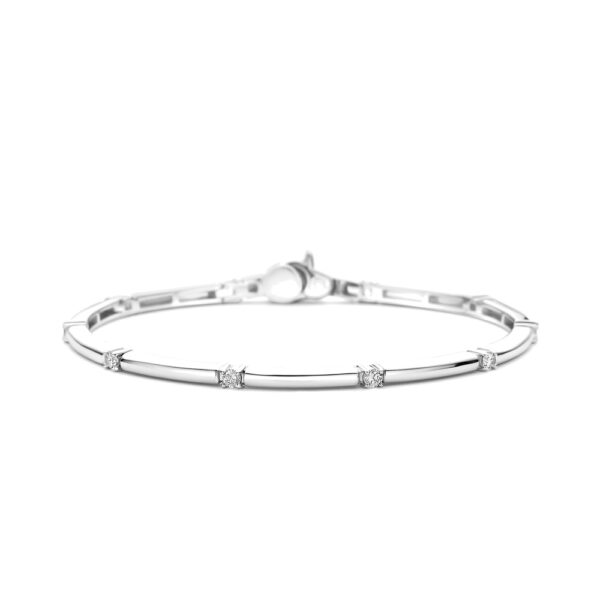 Bracciale Ti Sento Milano Rigido Lineare con Zirconi Bracciale Ti Sento Milano Rigido Lineare con Zirconi