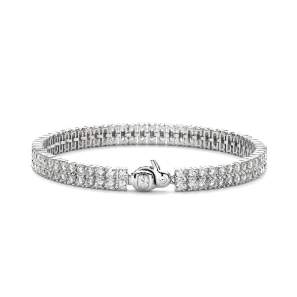 Bracciale Ti Sento Milano Tennis a Doppia Fila di Zirconi