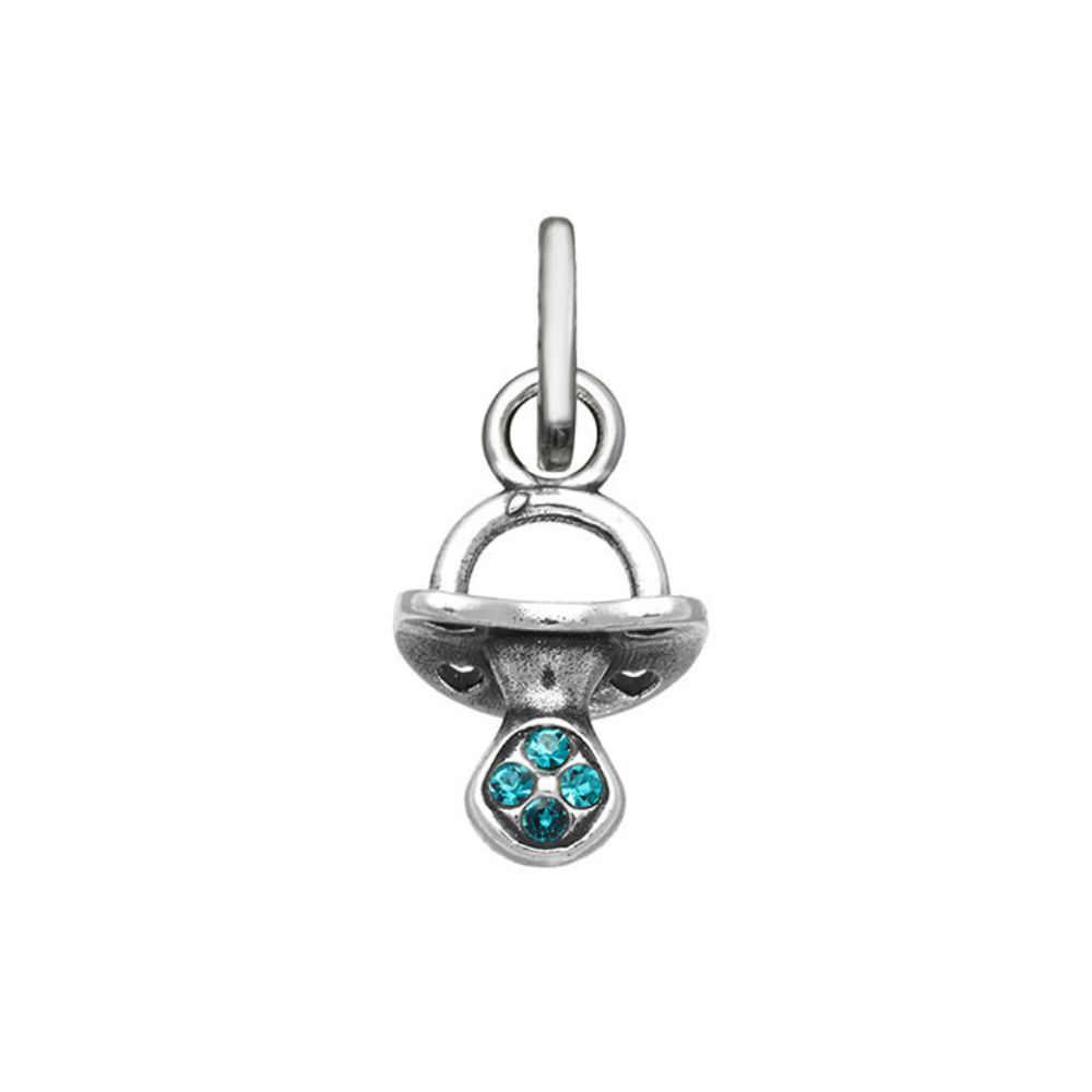 Charm Giovanni Raspini Ciuccio Crystal Azzurro Mini Charm Giovanni Raspini Ciuccio Crystal Azzurro Mini