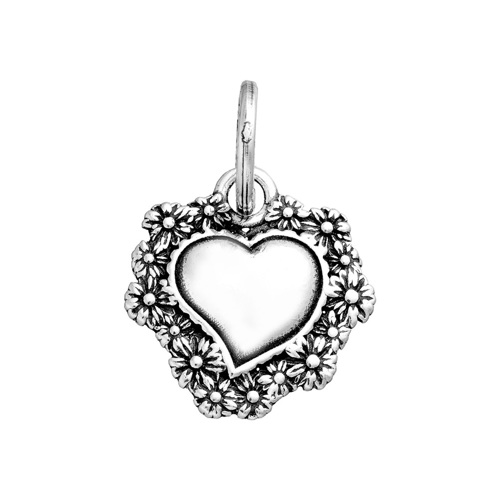 Charm Giovanni Raspini Cuore Votivo Margherite