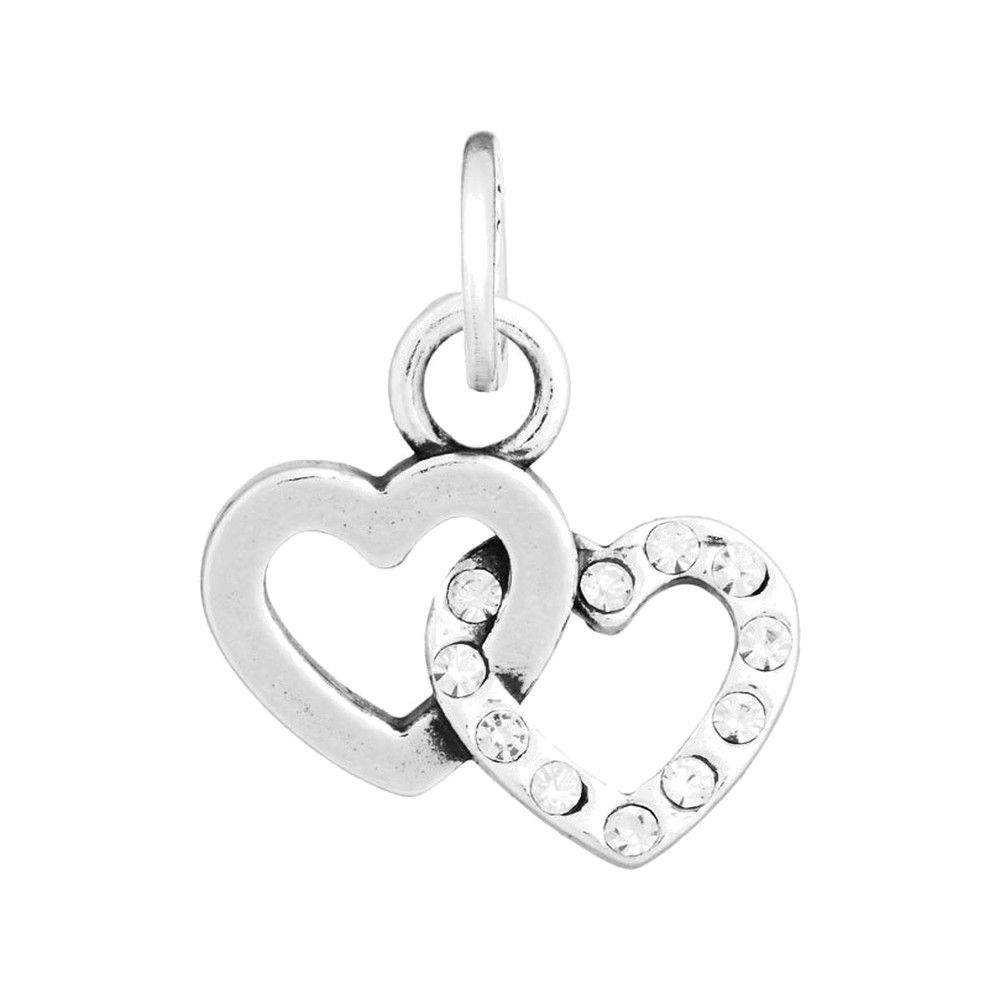 Charm Giovanni Raspini Doppio Cuore Crystal