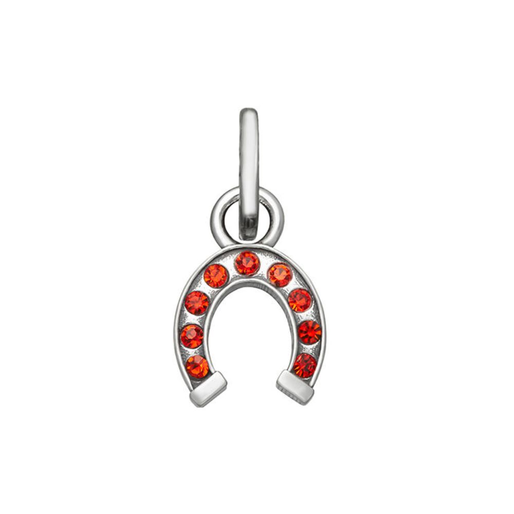 Charm Giovanni Raspini Ferro di Cavallo Crystal Rosso Mini Charm Giovanni Raspini Ferro di Cavallo Crystal Rosso Mini