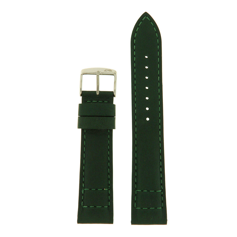 Vintage Style Leather Strap Green Color