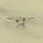 White Heart Cleo Ring