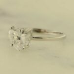 White Heart Cleo Ring
