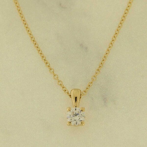 Cleo Mini Yellow Dot Light Necklace