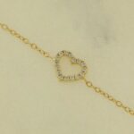 Cleo Bracelet Yellow Perforated Heart