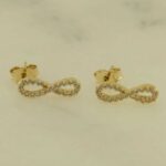 Yellow Cleo Infinity Earrings