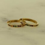 Rainbow Cleo Hoop Earrings