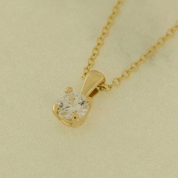 Cleo Mini Yellow Dot Light Necklace