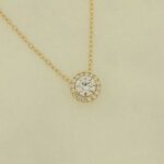 Cleo Pave Gelbe Halskette