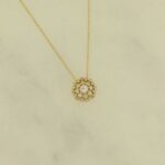 Yellow Peach Blossom Cleo Necklace