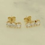Cleo Trilogy Earrings Large Yellow