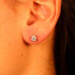 Large Yellow Cleo Dot Light Earrings