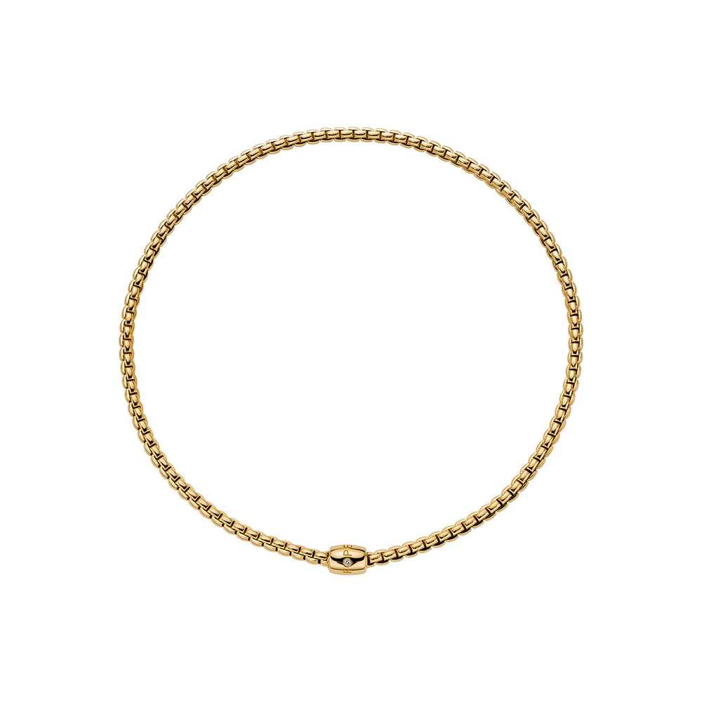 Collana Choker Fope Collezione Eka Flex It in Oro Giallo con Diamante