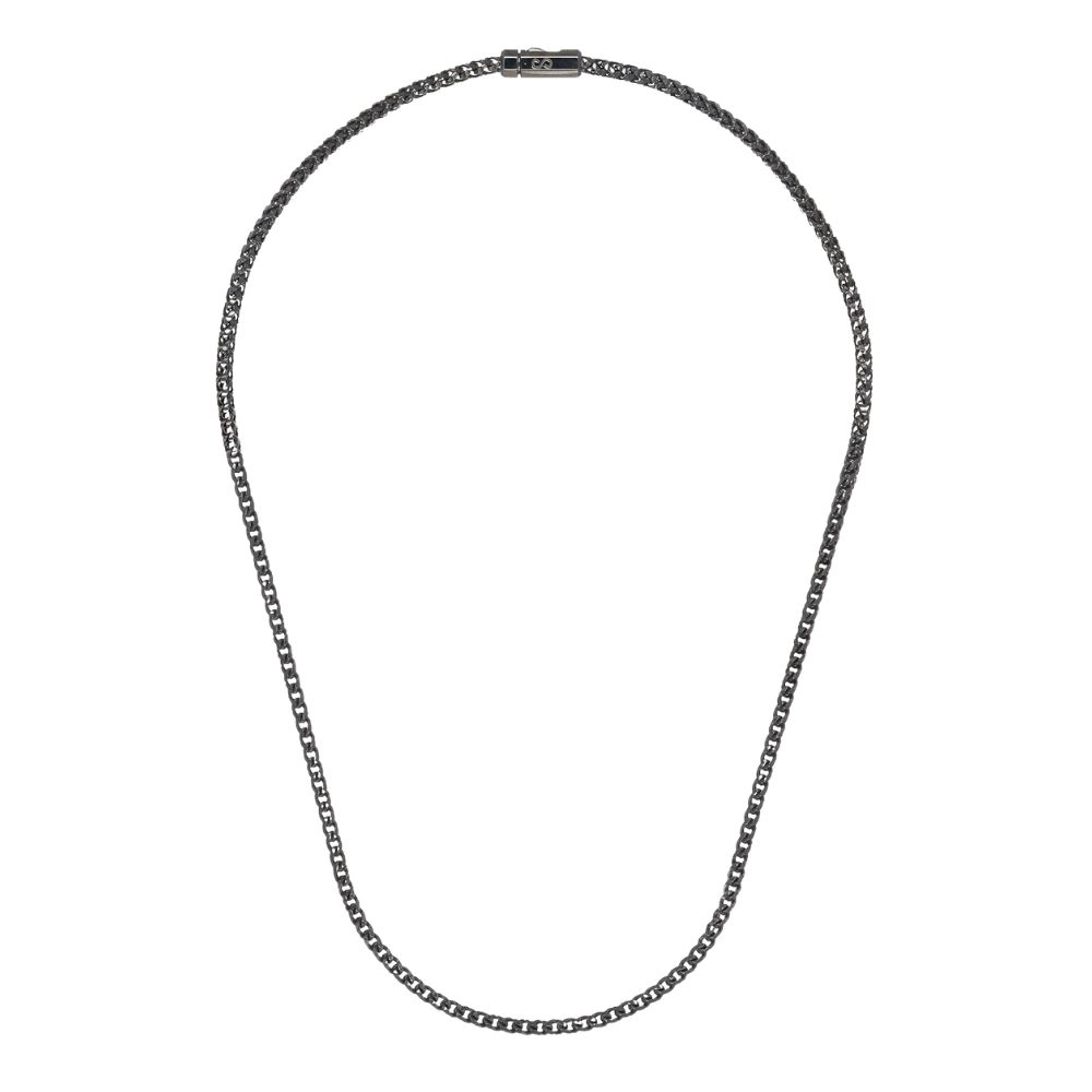 Collana Desmos Fish Bone in Argento Brunito Collana Desmos Fish Bone in Argento Brunito