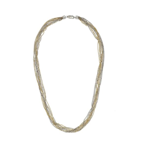 Collana Desmos Glow in Argento Bianco e Giallo Collana Desmos Glow in Argento Bianco e Giallo