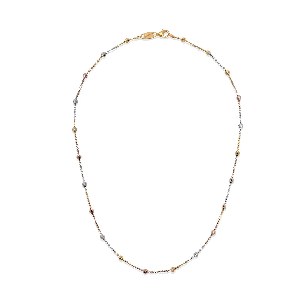 Collana Desmos Shine In Argento Bianco Giallo Rosa