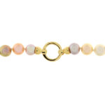 Freshwater Multicolor Cultured Iron Fabio Pearls Necklace 8.5-9.5 mm