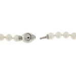 Freshwater White Cultured Iron Fabio Pearls Necklace 6.5-7.0 mm